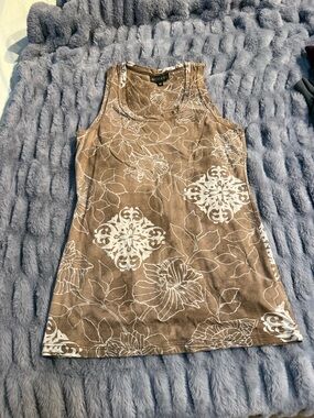 Athleta Floral Print Tank Top M (runs small)